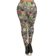 thumbnail image 3 of Saronite Abstract Printed Full Length High Waisted Leggings (Women's Plus), 3 of 4