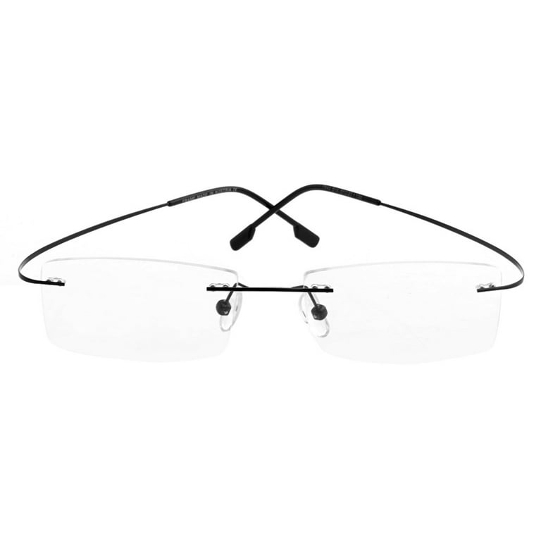 JUNTEX Fashion Metal Rimless Eye Glasses Eyeglasses Frame - Main Image
