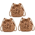 thumbnail image 1 of Bolso cruzado tejido a mano para mujer, mini bolso de playa tejido a mano para verano, bolso de hombro informal tejido, 1 of 5