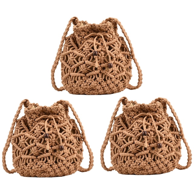 Bolso cruzado tejido a mano para mujer, mini bolso de playa tejido a mano para verano, bolso de hombro informal tejido