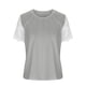 thumbnail image 3 of ICHUANYI Clearance Women's Fashion Solid T-shirt Lace Short Sleeves Blouse Round Neck Casual Tops(Gray, M) ICHUANYI WER2023080707373, 3 of 4