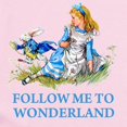 thumbnail image 2 of CafePress - FOLLOW ME TO WONDERLAND Infant Bodysuit - Baby Light Bodysuit, Size Newborn - 24 Months, 2 of 4