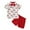 AB752 Red, variant on Kids Gentleman Outfit Sets For Boys Cartoon Car Print Short Sleeve Button Down Shirts And Shorts Set Handsome Soft Infant Toddler Boys Formal Outfits Size 6-12 Months Green