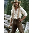 thumbnail image 6 of HBlife Men's X-Back 2 Inches Wide Heavy Duty Clips Adjustable Suspenders,Light Coffee, 6 of 7