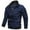 Blue, variant on Quinlirra Jackets for Men Fashion Men's And Winter Casual Solid Color Tooling Wind Jacket Zipper Coat
