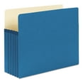 thumbnail image 2 of Smead 73235 5 1/4 Inch Expansion Colored File Pocket, Straight Tab, Letter, Blue, 10/Box, 2 of 7