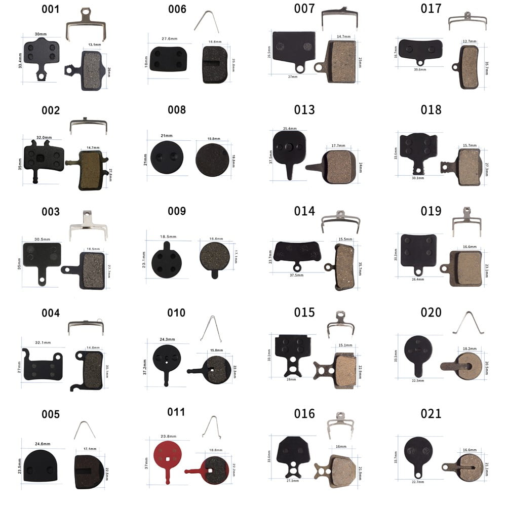Bicycle Bike Disc Brake Pads Semi Metal Latch Resin Cycling Accessories Walmart