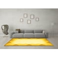 thumbnail image 3 of Ahgly Company Indoor Rectangle Abstract Yellow Contemporary Area Rugs, 2' x 4', 3 of 4