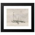 thumbnail image 2 of Anton Mauve 24x20 Black Modern Framed Museum Art Print Titled - Fishing Boats on the Beach in Winter (Mid to Late 19th Century), 2 of 5