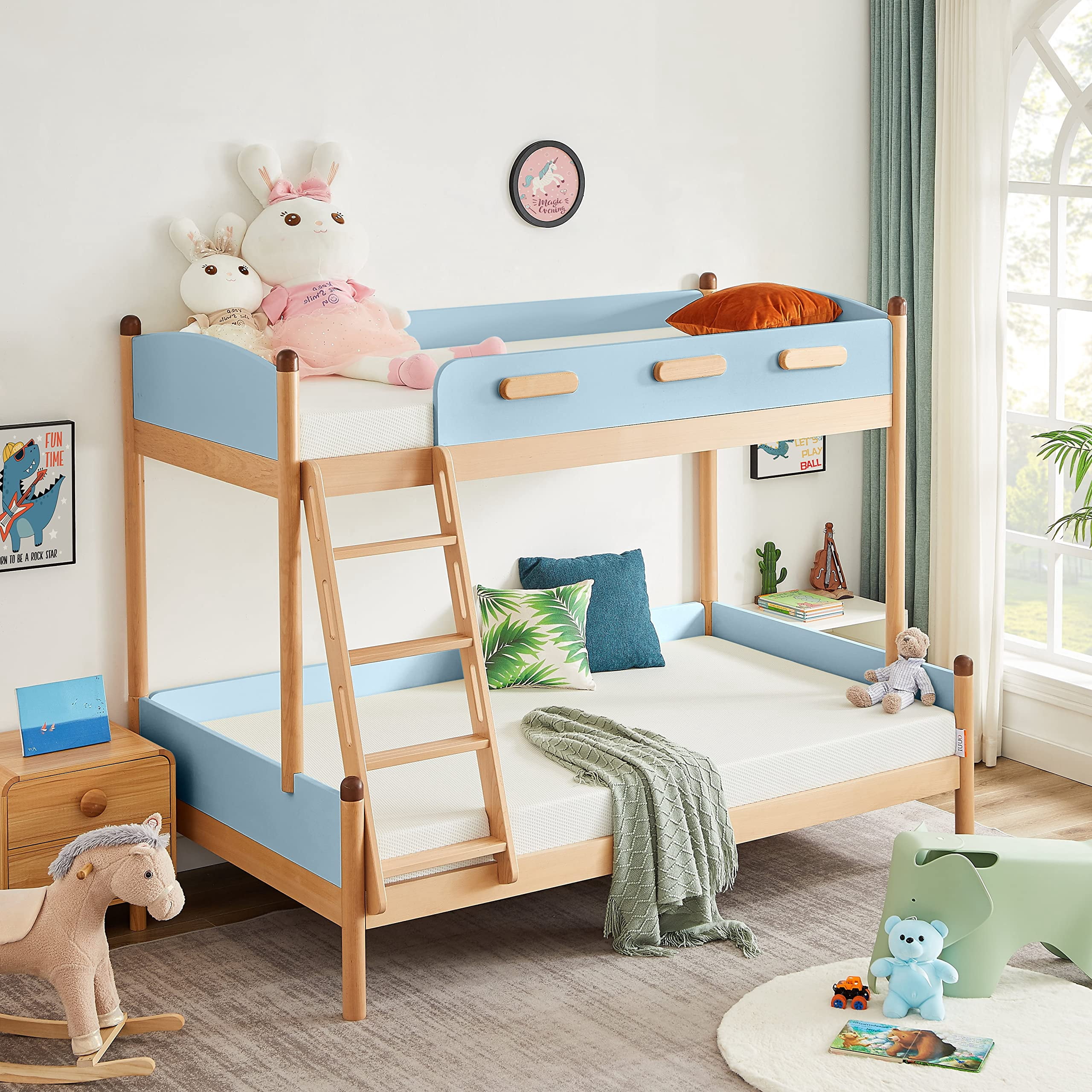 OUUI Twin Mattress, 5 inch Green Tea Cooling Gel Memory Foam Mattress in a Box for Kids Medium Feel CertiPUR-US Certified