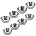 thumbnail image 4 of MasteelfCA 8 Pcs Assiettes à Épices en Acier Inoxydable Rondes pour Sauce Chili Apéritif, 4 of 9