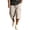 BUV47-Beige, variant on Lumtrix Mens Cargo Shorts Cropped Below Knee Shorts 3/4 Loose Fit Lightweight Drawstring Baggy Capri Pants Sweatpants Pockets Wine S