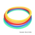 thumbnail image 3 of Kids Sensory Training Hopscotch Rings, 10 Plastic Hoops with 10 Clips & 1 Sandbag Storage Bag, 15inch Outdoor Play Equipment, Indoor Home Physical Fitness Toy for Children, Family Backyard Game, 3 of 6