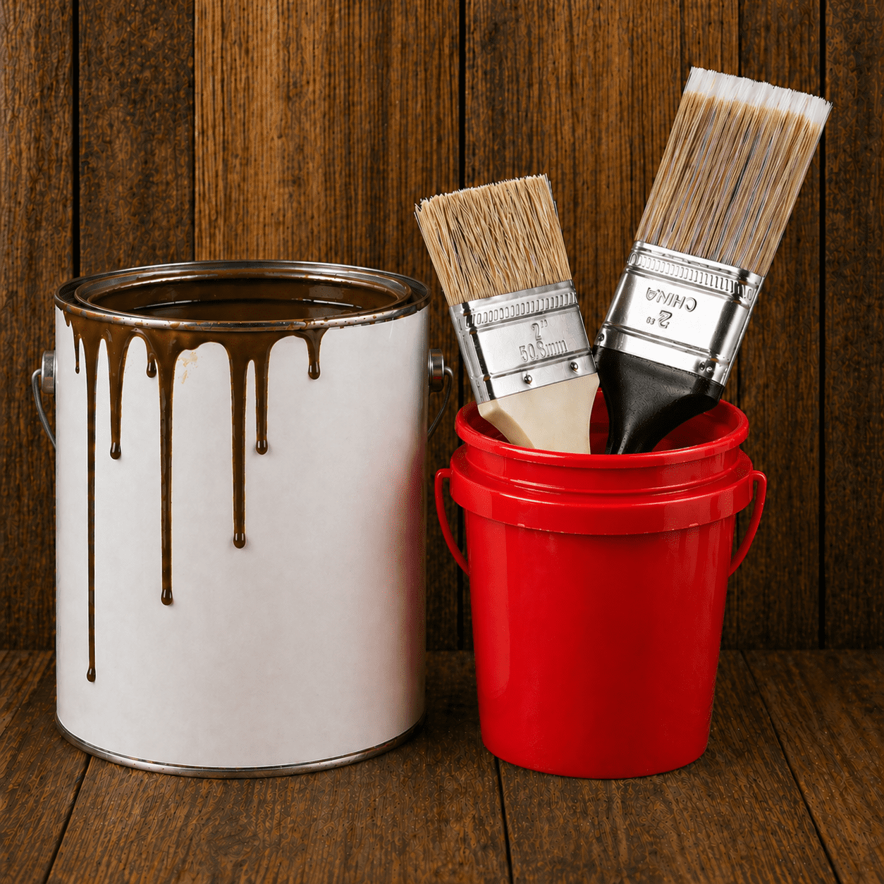 Hyper Tough 0.4 Quart Red Mini Bucket, Small Durable Utility Pail for Cleaning, Crafts & Storage