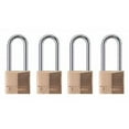thumbnail image 1 of 1-9/16"(40mm) Solid Brass Padlock KA 4 Pack with 2" Shackle, 1 of 6