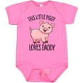 thumbnail image 3 of Inktastic This Little Piggy Loves Daddy- cute Boys or Girls Baby Bodysuit, 3 of 5