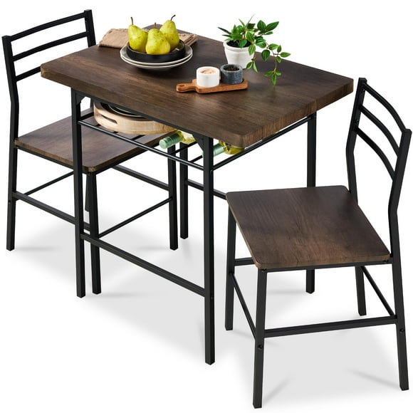 Juego de comedor moderno Best Choice Products de 3 piezas con almacenamiento