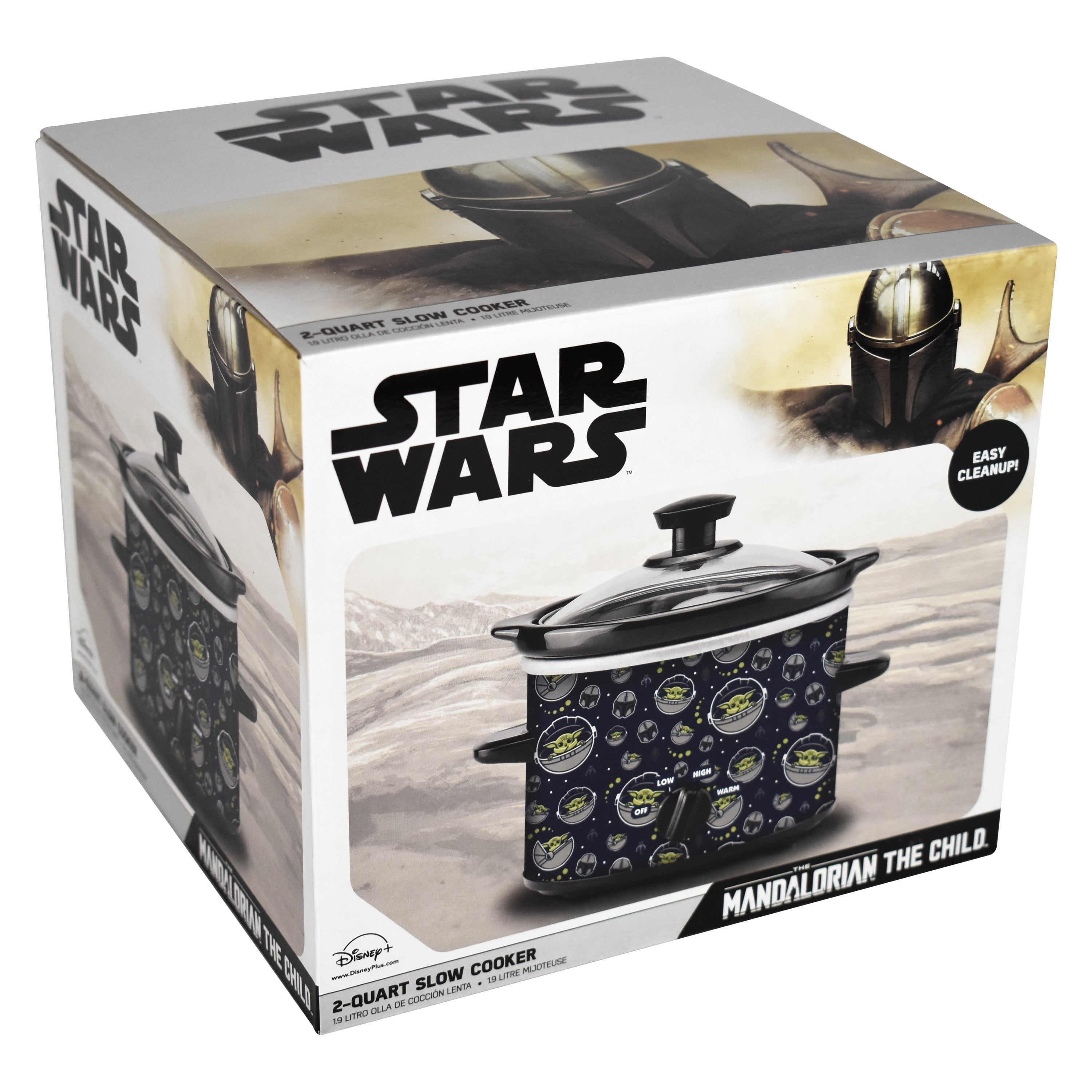 Uncanny Brands Star Wars The Mandalorian 2-Quart Slow Cooker- Kitchen  Appliance-Baby Yoda