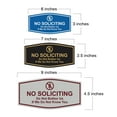 thumbnail image 2 of Fancy No Soliciting Do Not Bother Us If We Do Not Know You Sign (Lt Gray) - Large, 2 of 5