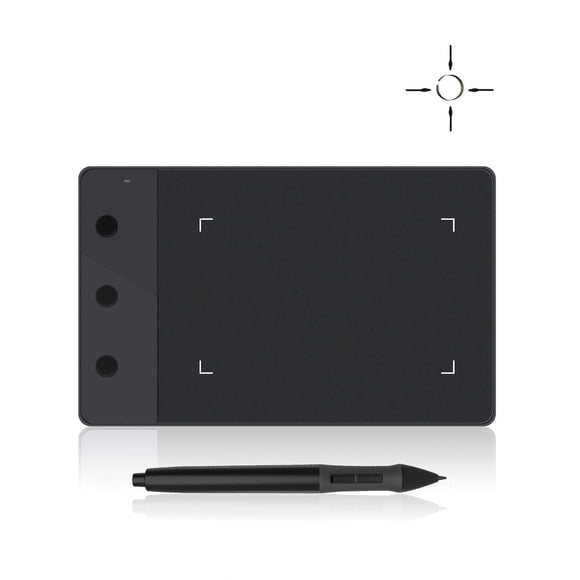 HUION H420 OSU Tableta gráfica de dibujo, tableta de firma con lápiz digital y 3 teclas Express, color negro