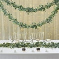 thumbnail image 5 of Garland With White Flowers 2 Packs 5. Silver Dollar Garland Faux Leaves Greenery Garland Table Runner Vines For Wedding Arch Mantle Party Room Deco R Artificial Flowers, 5 of 7