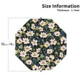 thumbnail image 3 of Bingfone Vintage Flowers Leather Drinks Coasters with Set of 6,Suitable for Home Kitchen,Coffee Cup Coasters Home Gift, 3 of 9