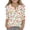 #A02-Orange, variant on Tshirts for Kids Girls Button Down Vintage Floral Print Tshirt Henley 3/4 Sleeve Toddler T-Shirt Summer Cute Cotton Toddler Tops Girls