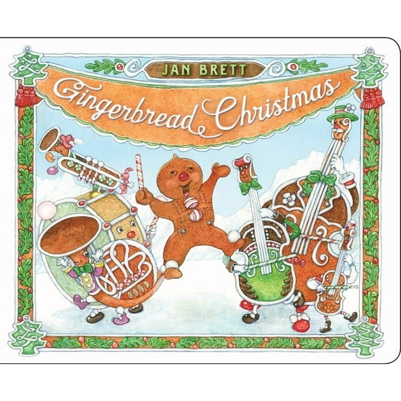 Gingerbread Christmas, (Board Book)