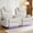 PU66006-beige-2, variant on SET of 2 Dual Motor Power Swivel Rocker Recliner Chair with Heat and Massage,Electric Glider Rocking Chairs for Nursery,Theater Seating with LED Lights, USB A/USB C Ports for Living Room