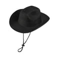 thumbnail image 5 of LILIYA Packable Western Cowboy Hat for Women and Men, Lightweight Travel Hats with Adjustable Fit, Wide Brim Sun Protection Headwear for Camping Hiking and Holiday Trips, 5 of 5