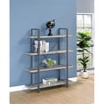 thumbnail image 2 of Pemberly Row 4 Shelf Bookcase in Gray Driftwood and Gunmetal, 2 of 7