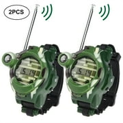 7 in 1 Kids Watch Toys Children Walkie Talkies Toy Outdoor Interphones Toys, Set of 2, Camouflage Color