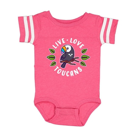 

Inktastic Live Love Toucans Gift Baby Boy or Baby Girl Bodysuit