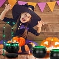 thumbnail image 3 of Halloween Decorations Indoor Halloween Witch Cauldron Candy Servers Bowls Cauldron on Tripod with String Lights Halloween Candy Bowl for Indoor Home Candy Holder, 3 of 8