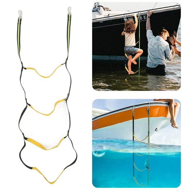 Boat Boat Marine Rope Ladder Boarding Rope Ladder for Inflatable Boat Kayak Motorboat Canoeing