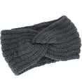 thumbnail image 1 of Bandeau Croisé Tricoté Automne Hiver pour Femmes, Bandeau de Sport Extensible et Chaud, 1 of 9