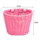 thumbnail image 4 of Cesta de bicicleta para niños, decoración frontal, cesta de bicicleta para niños, cesta de ciclismo multifuncional M 21cmx16cmx16cm, 4 of 9