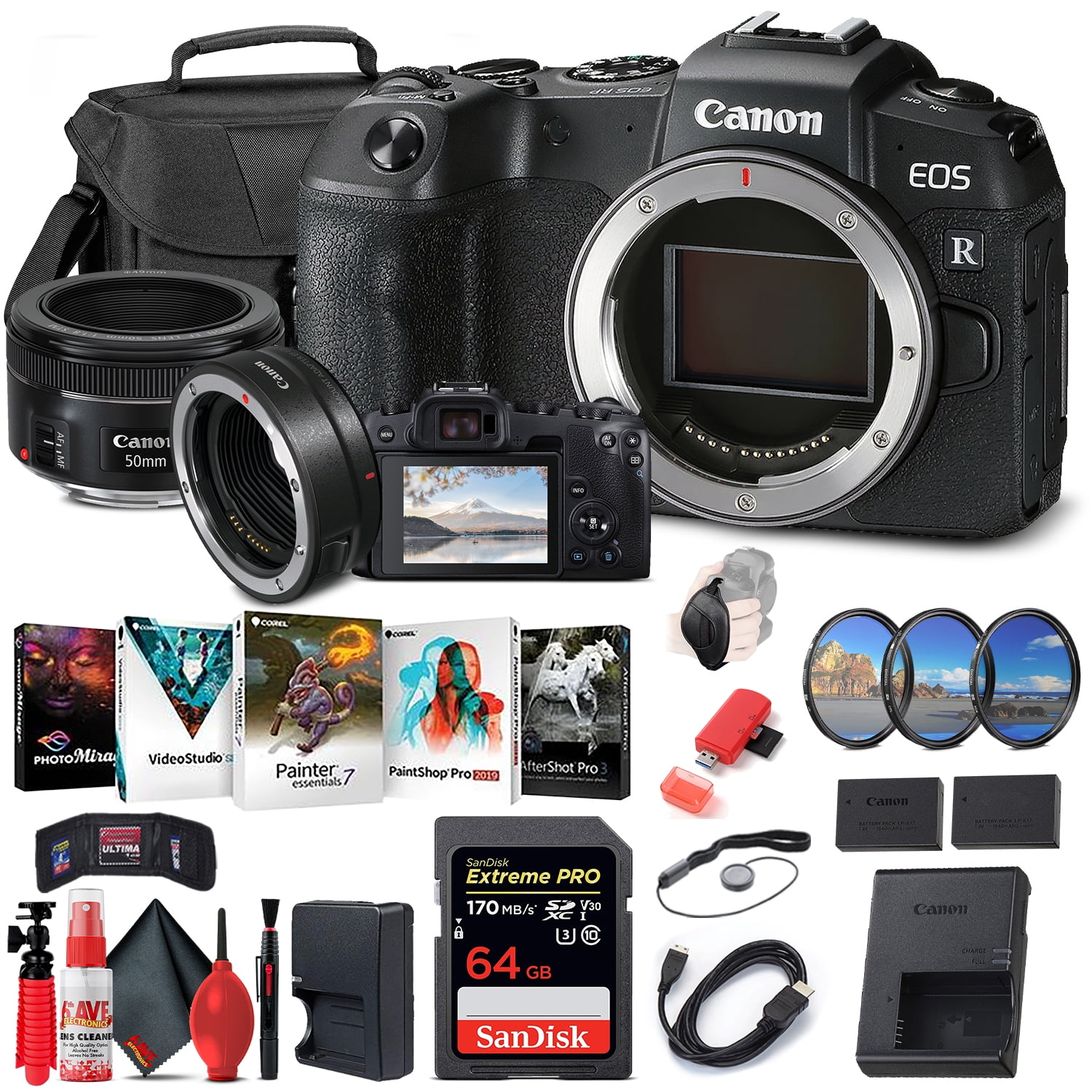 Canon EOS RP Mirrorless Digital Camera (3380C002) + EF 50mm More (International Version)