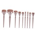 thumbnail image 3 of MERRYHAPY 9Pcs Professional Makeup Brushes Set Plastic Rose for Washing for Women, 3 of 8