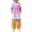 Pink, variant on Letdown Boys Girls Bib Overalls Pants Loose Romper Adjustable Straps Ice-Cream Clothes Jumpsuit with Pockets Kids Summer Outfit 5-14 Years