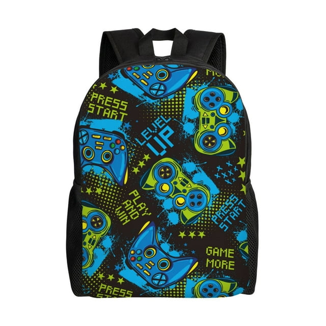Wukai Play Game Print Travel Laptop Backpack - Waterproof, Anti-Theft, Slim and Sturdy College & Business Backpack