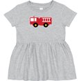 thumbnail image 3 of Inktastic Fire Truck Childs Fireman Girls Baby Dress, 3 of 5