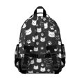 thumbnail image 3 of Cat Head and Dog Paw Print Cute School Backpack Bag for School with Padded Back and Adjustable Shoulder Straps 15.25"x11.5"x5.25", 3 of 5