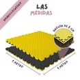 thumbnail image 3 of Piso Tatami 5m² 5pz Artes Marciales Gym Foamy 100x100x2cm Amarillo/Negro, 3 of 5