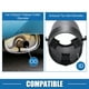 thumbnail image 5 of Tubo de escape ajustable Unique Bargains de acero inoxidable negro entrada de 1.06-2.17 pulgadas salida de 2.64 pulgadas Longitud de 8.7 pulgadas, 5 of 7