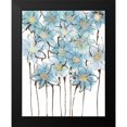 thumbnail image 2 of Jill, Susan 15x18 Black Modern Framed Museum Art Print Titled - Soft Forget Me Nots, 2 of 5