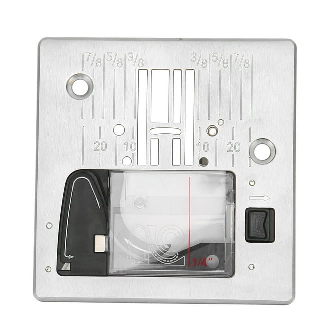 Laklulu Placa de aguja con placa de cubierta de repuesto para CE667 HD6700 Resistencia a la abrasión Q235 Placa de aguja de coser de acero