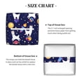 thumbnail image 4 of Goofa Lama in Space Tissue Box Cover PVC Leather Tissue Holder Square Facial Tissue Case Facial Paper Organizer Dispenser for Bathroom, Vanity Countertop, 4 of 8