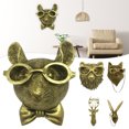 thumbnail image 2 of Home Decor Waterproof Bronzed Resin Animal Hanging Sculpture Anim(Rat), 2 of 5