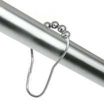 Mainstays Rollerball Shower Curtain Rings, Chrome Set of 12